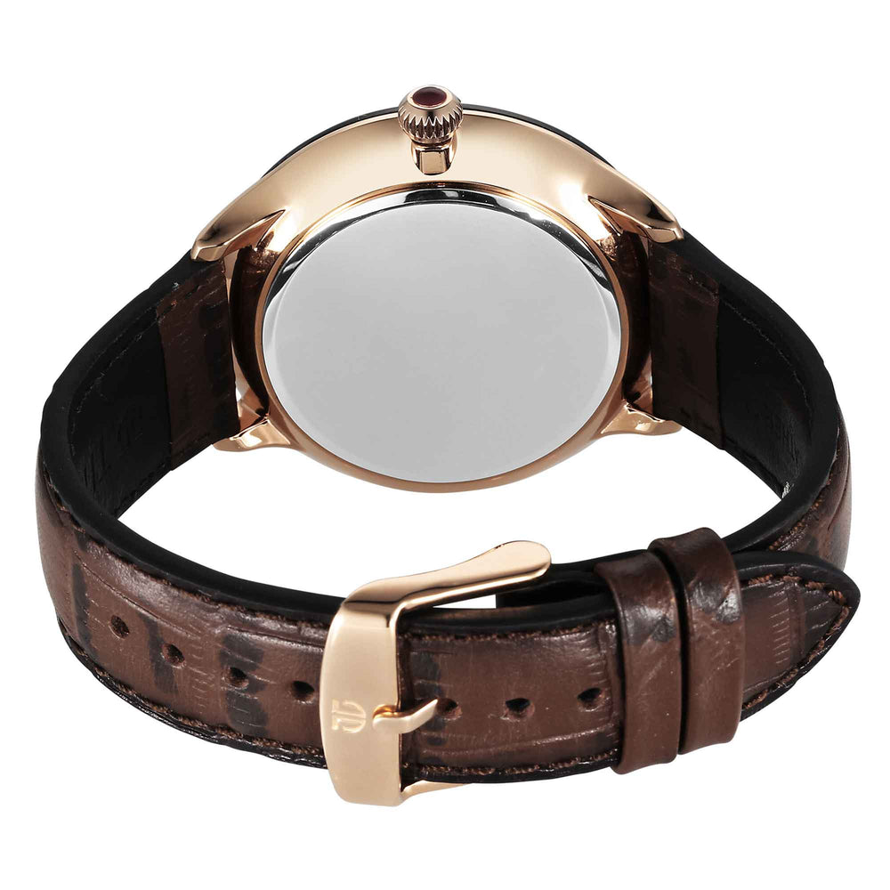 Titan Stellar Luna Sun Moon Disc Brown Dial Watch