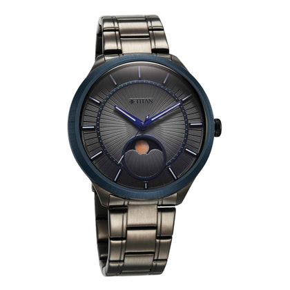 Titan Caelum Sun Moon Sub-Dial in Gunmetal Grey - Stellar Edition