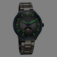 Titan Stellar Caelum Sun Moon Grey Sub-Dial Watch