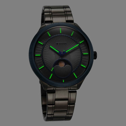 Titan Caelum Sun Moon Sub-Dial in Gunmetal Grey - Stellar Edition