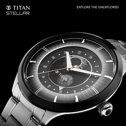 Titan Luna Sun Moon Phase in Frost Grey - Stellar Edition