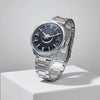 Titan Stellar Analog with Sun Moon Phase and Blue Dial Silver Stainless Steel Strap Watch for Men