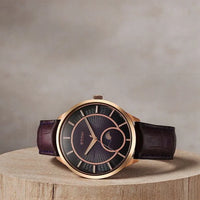 Titan Stellar Caelum Sun Moon Purple Sub-Dial Watch