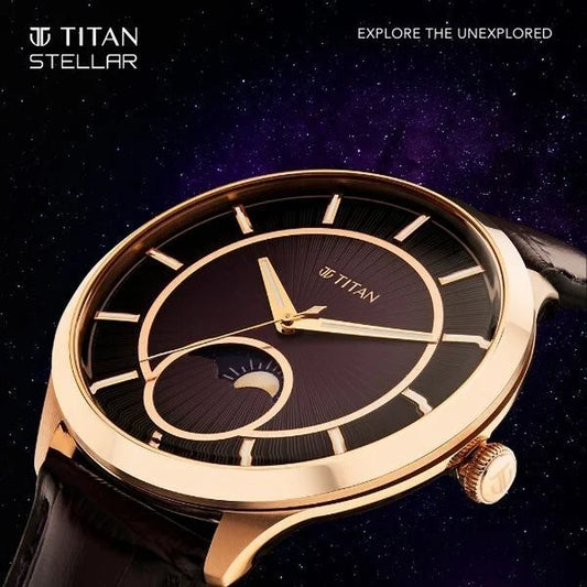 Titan Caelum Sun Moon Sub-Dial in Imperial Purple - Stellar Edition