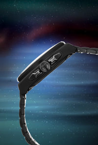 Titan Stellar Aurora Caelum Sun Moon Disc Automatic Watch