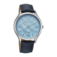 Titan Palette Of Time Quartz Blue Dial Silver Strap Watch For Gents