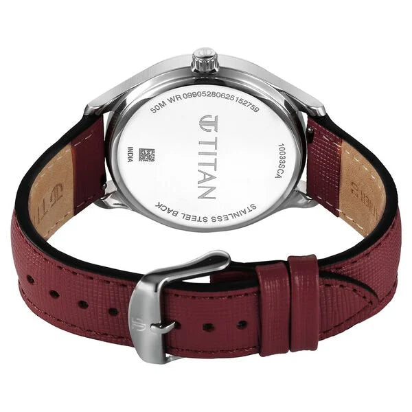 Titan Classique Palette of Time Analog with Magenta Dial Interchangeable Straps Watch with for Men