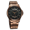 Titan Black Dial Brown Stainless Steel Strap Analog with Date Watch for Men