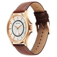 Titan Karishma Quartz Analog with Date Silver Dial Leather Strap Watch For Men