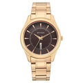 Titan Brown Dial Rose Gold Strap Analog with Day-Date Watch for Men