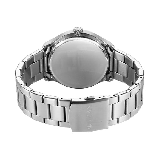 Titan Stellar Analog with Dual Moon Phase and Blue Dial Silver Stainless Steel Strap Watch for Men