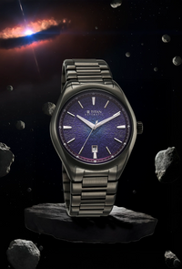 Titan Stellar Starburst Violet Dial Concealed Automatic Watch