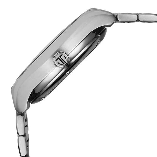 Titan Stellar Starlight Analog with Concealed Automatic and Blue Dial Silver Stainless Steel Strap Watch for Men