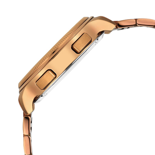 Titan Stellar Jumping Hour Micromotors Zodiac Analog with Dual Moonphase and Green Dial IP Bronze Stainless Steel Watch for Men