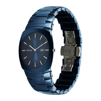 Titan Edge Blue Special Dial Ceramic Strap Analog Watch for Men