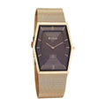Titan Edge Brown Special Dial Gold Stainless Steel Strap Analog Watch for Men
