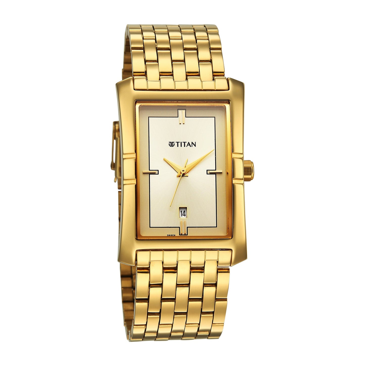 Titan Gold Special Dial Stainless Steel Analog Watch for Men 10062YM01