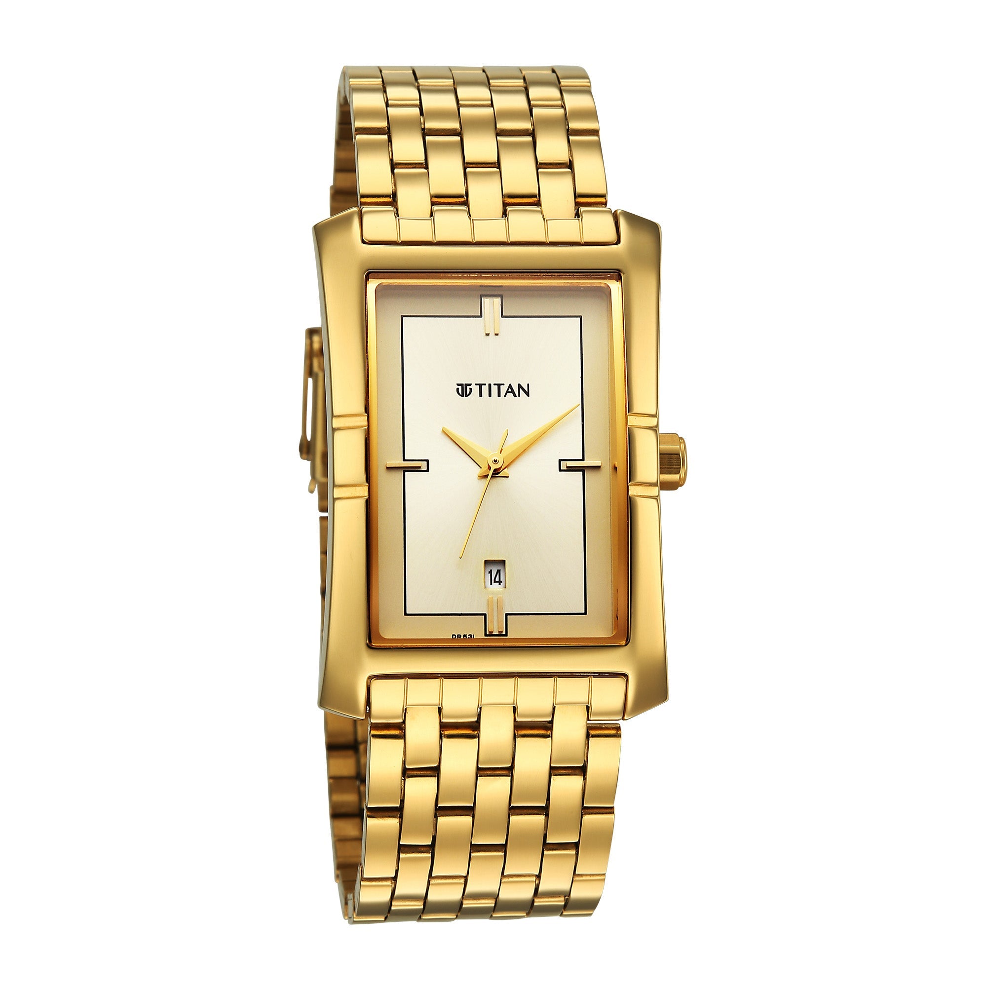Titan Gold Special Dial Stainless Steel Analog Watch for Men