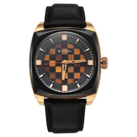 Titan Grandmaster X Gukesh Dommaraju Special Edition Leather Strap Automatic Watch for Men