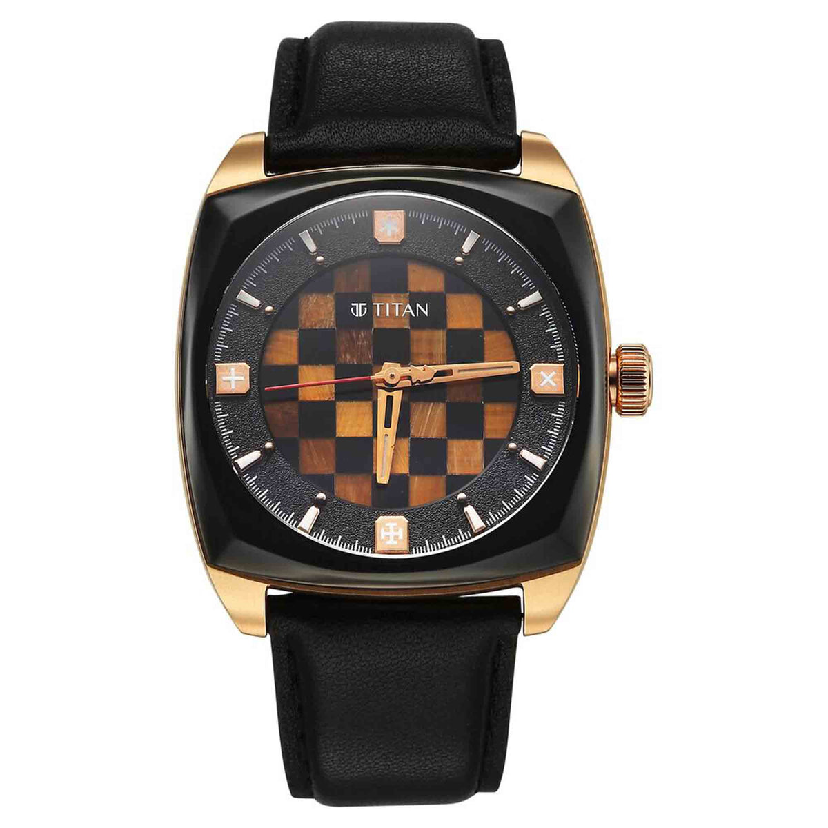 Titan Grandmaster X Gukesh Dommaraju Special Edition Leather Strap Automatic Watch for Men