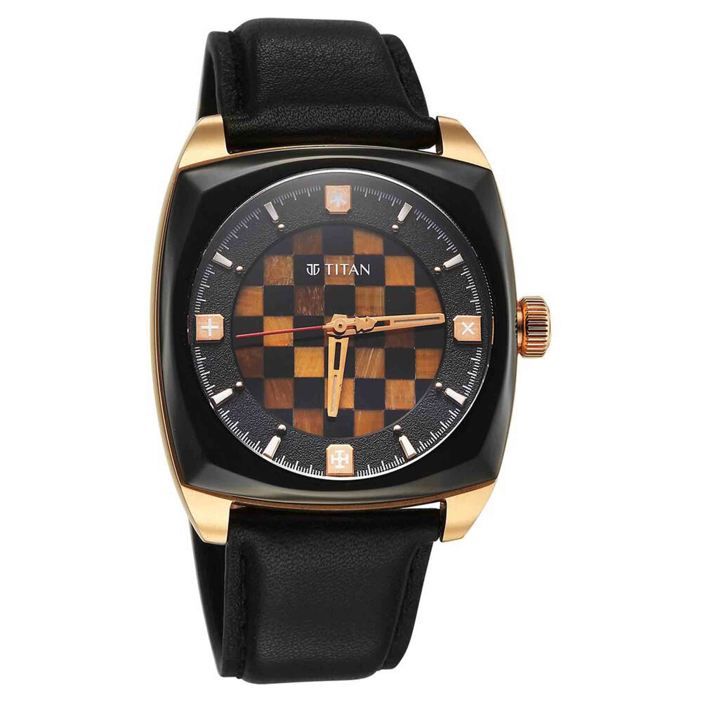 Titan Grandmaster X Gukesh Dommaraju Special Edition Leather Strap Automatic Watch for Men