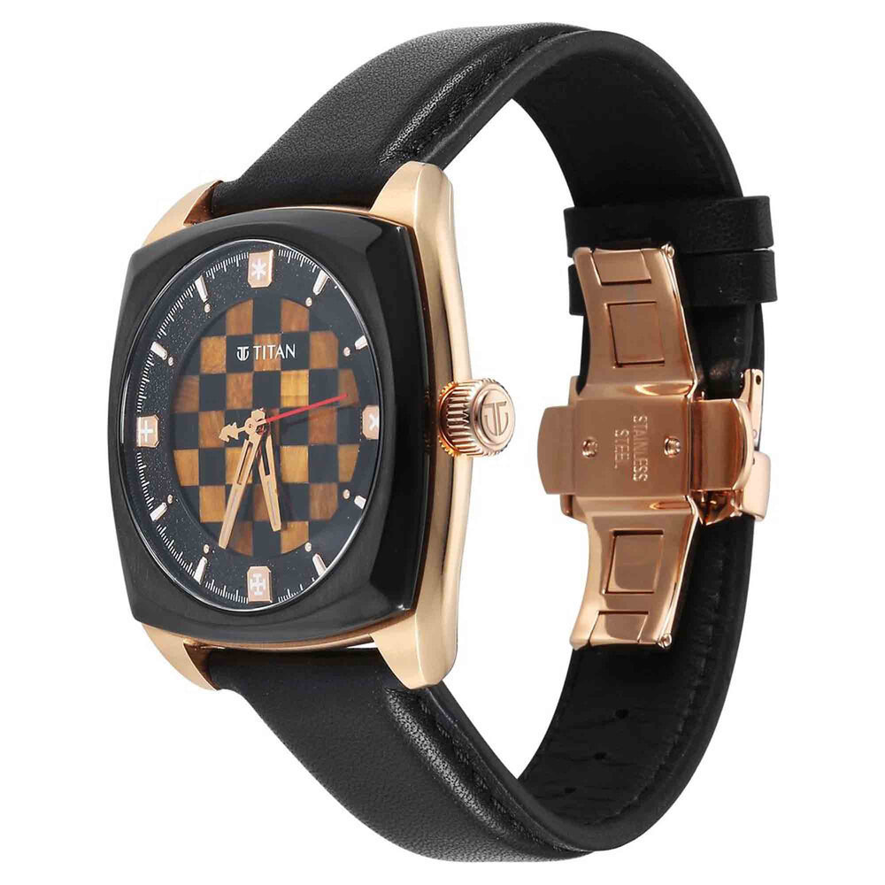 Titan Grandmaster X Gukesh Dommaraju Special Edition Leather Strap Automatic Watch for Men