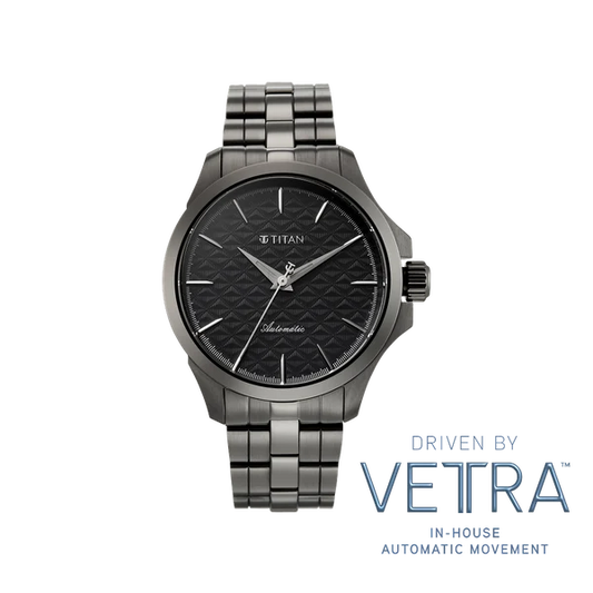 Titan Vetra Grey Dial 72 Hour Power Reserve Automatic Watch for Men