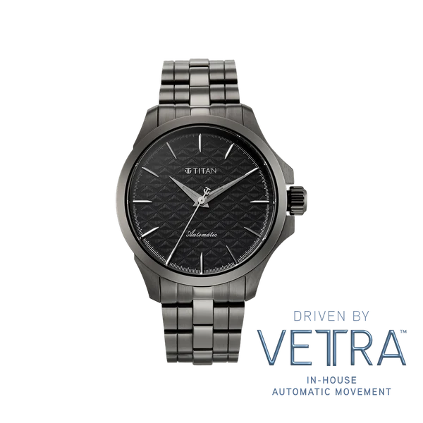 Titan Vetra Grey Dial 72 Hour Power Reserve Automatic Watch for Men