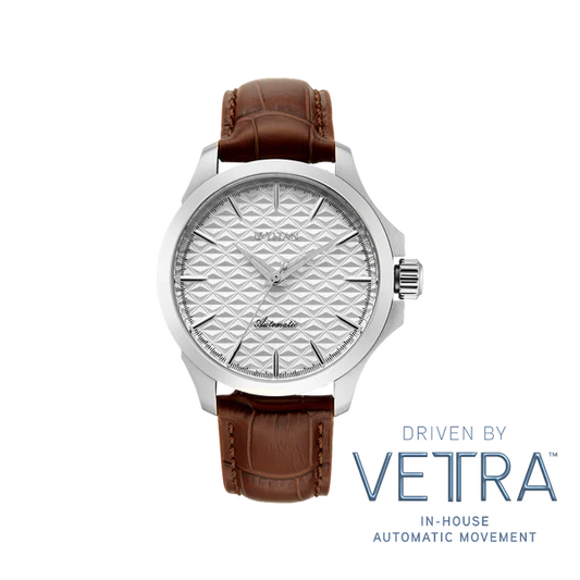 Titan Vetra White Dial 72 Hour Power Reserve Automatic Watch for Men
