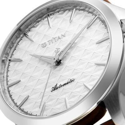 Titan Vetra White Dial 72 Hour Power Reserve Automatic Watch for Men