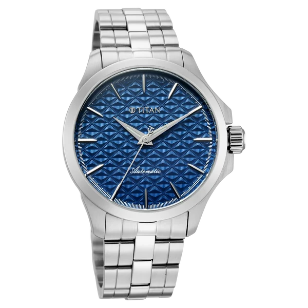 Titan Vetra Blue Dial 72 Hour Power Reserve Automatic Watch for Men