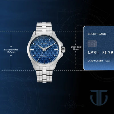 Titan Vetra Blue Dial 72 Hour Power Reserve Automatic Watch for Men