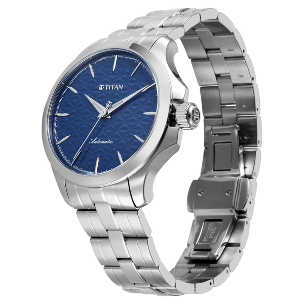 Titan Vetra Blue Dial 72 Hour Power Reserve Automatic Watch for Men