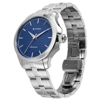Titan Vetra Blue Dial 72 Hour Power Reserve Automatic Watch for Men