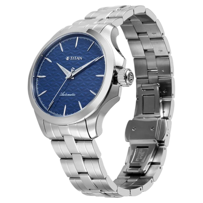 Titan Vetra Blue Dial 72 Hour Power Reserve Automatic Watch for Men