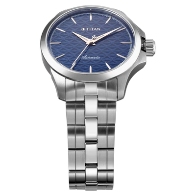 Titan Vetra Blue Dial 72 Hour Power Reserve Automatic Watch for Men