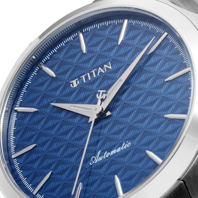 Titan Vetra Blue Dial 72 Hour Power Reserve Automatic Watch for Men