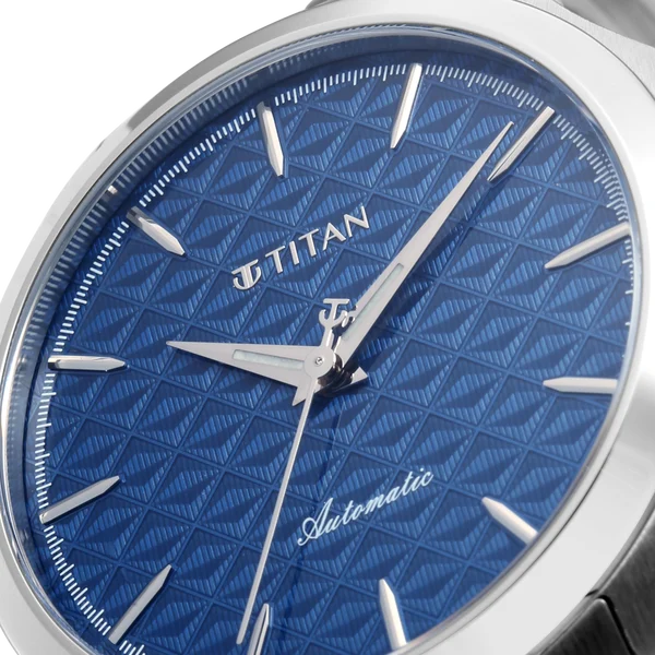 Titan Vetra Blue Dial 72 Hour Power Reserve Automatic Watch for Men