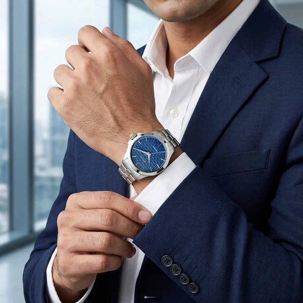 Titan Vetra Blue Dial 72 Hour Power Reserve Automatic Watch for Men