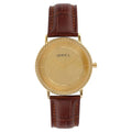 Titan Nebula 18K Gold Dial Brown Leather Strap Analog Watch for Men
