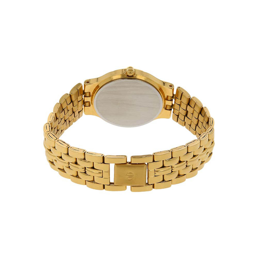 Titan White Dial Gold Stainless Steel Strap Analog with Day-Date Watch for Men