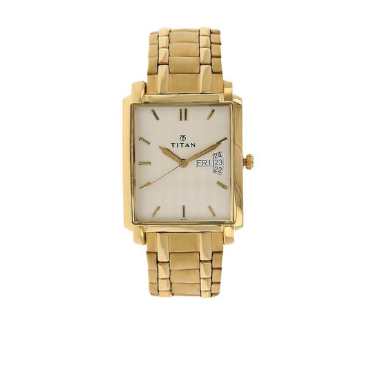 Titan Regalia Silver-White Dial Alog Watch for Men