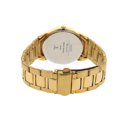 Titan Quartz Analog with Date Champagne Dial Stainless Steel Strap Watch for Men