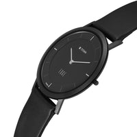 Titan Edge Black Dial Quartz Leather Strap Watch for Men