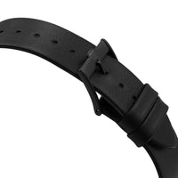 Titan Edge Black Dial Quartz Leather Strap Watch for Men