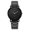 Titan Edge Quartz Black Dial Stainless Steel Strap Watch for Men