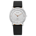 Titan Edge Quartz Analog White Dial Blue Leather Strap Watch For Men