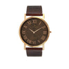 Titan Edge Quartz Brown Dial Leather Strap Watch for Men