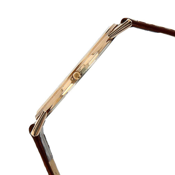 Titan Quartz Analog Brown Dial Leather Strap Watch for Men