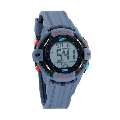 Zoop Digital Watch with Digital Dial & Grey Strap for Boys Kids, from House of Titan